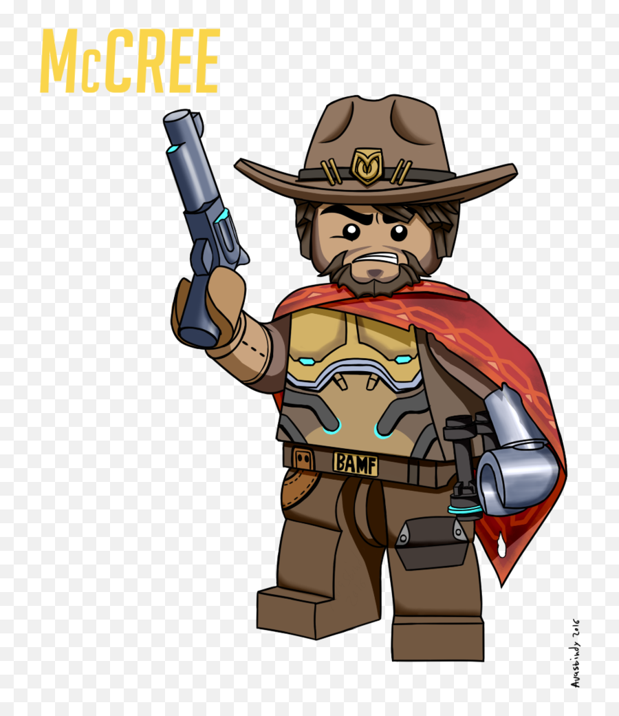 Overwatch Mccree Transparent U0026 Png Clipart Free Download - Ywd Lego Overwatch Jesse Mccree,Mccree Png