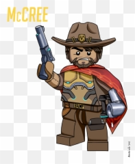 Overwatch Mccree Transparent U0026 Png Clipart Free Download - Ywd Lego Overwatch Jesse Mccree,Mccree Png