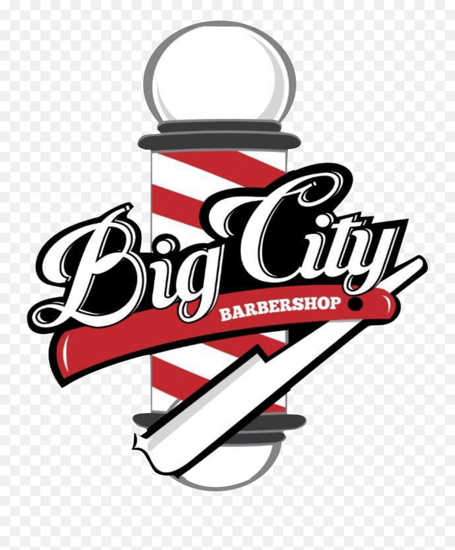 Big City Barbershop - Water Bottle Png,Barber Shop Logo Png