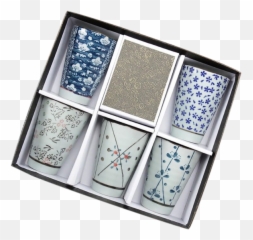 Us 3113 40 Offwater Cup Milk Japanese Style Hand Painted Blue White Family Set Mug Ceramic Tea Five Color Setmugs - png
