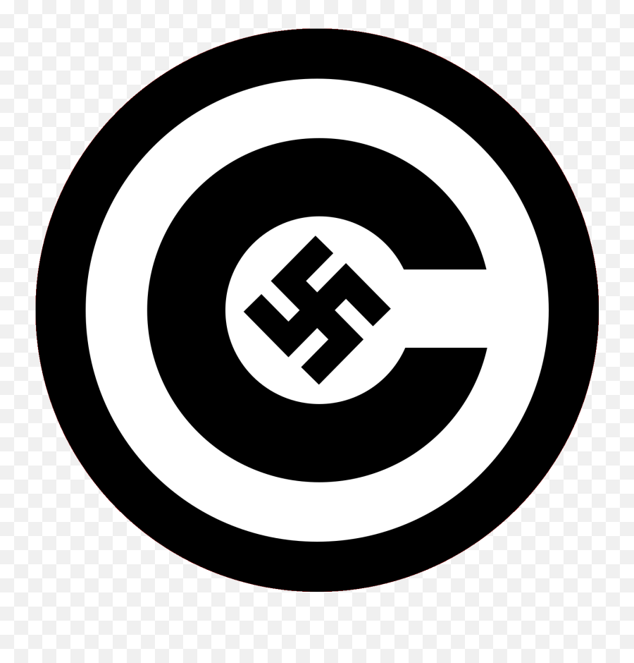 Copyright With Nazi Symbol Clip Art Icon And Svg - Svg Clipart Euston Railway Station Png,Nazi Png