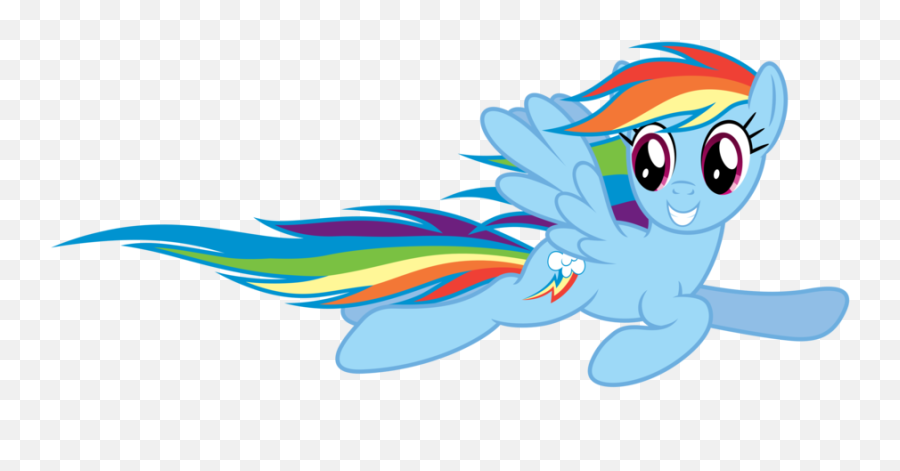Rainbow Dash Flying Png File 382 Transparent