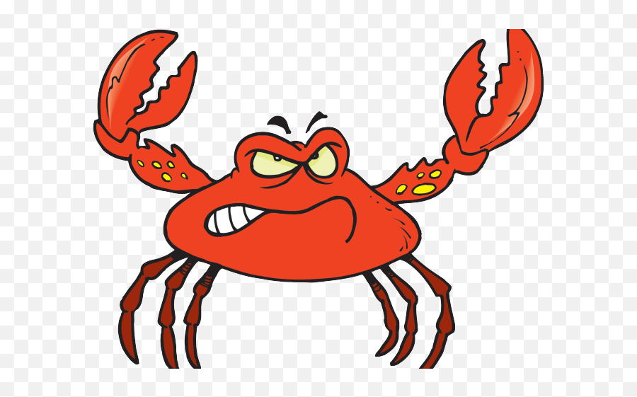 Crab Cartoon Png Transparent - Scary Crab Cartoon,Crab Clipart Png