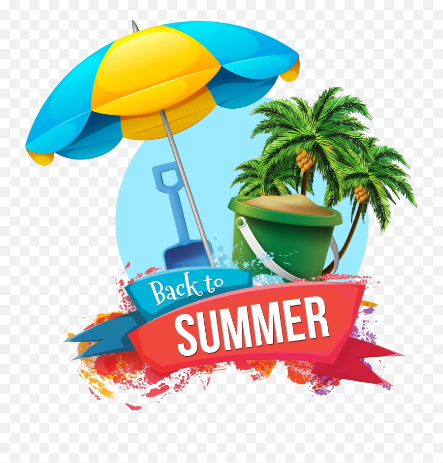 Summer Background Transparent Png - Palm Tree Palm Cartoon,Summer Transparent Background