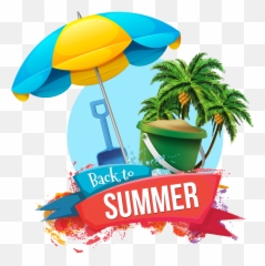 Summer Background Transparent Png - Palm Tree Palm Cartoon,Summer Transparent Background
