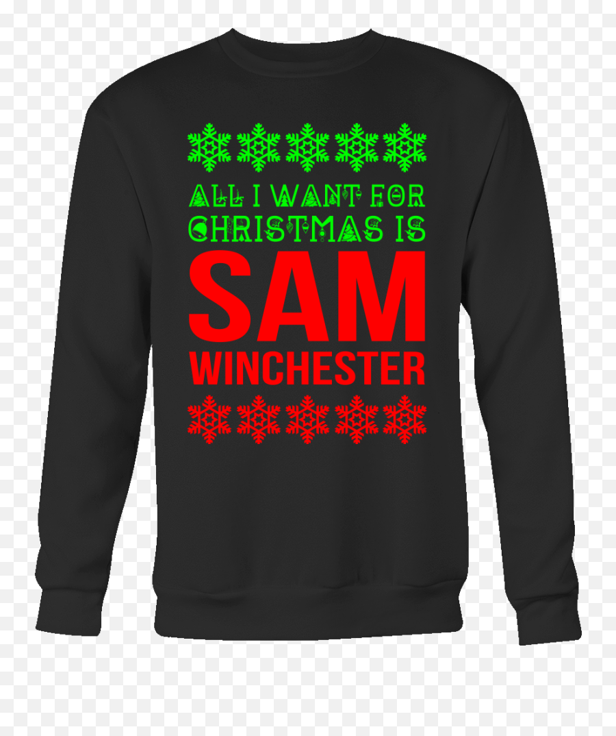 All I Want For Christmas Is Sam - Dragon Ball Super T Shirt Png,Sam Winchester Png
