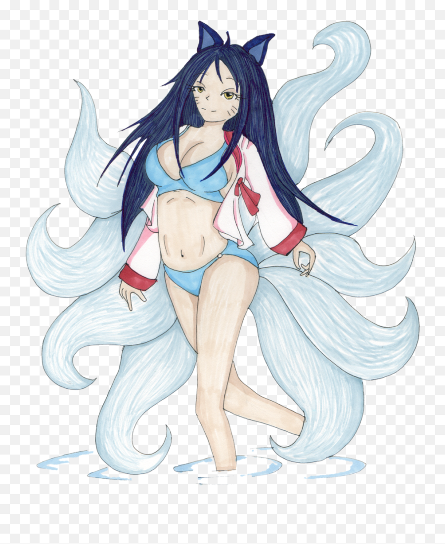 League Of Legends Ahri By Luxianne - Fur Affinity Dot Net Mythical Creature Png,Ahri Transparent