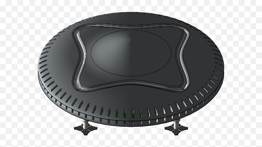 Flying Saucer 3d Cad Model Library Grabcad - Solid Png,Realistic Ufo Png