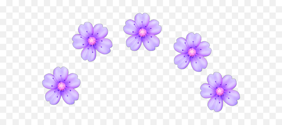 Purple Flower Emoji Png - Floral,Transparent Flower Emoji