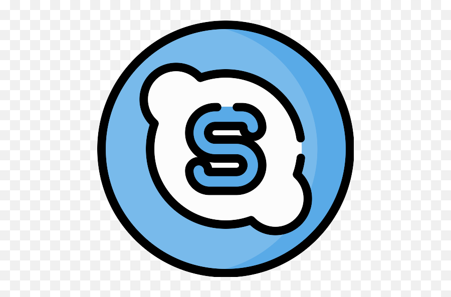 Skype Vector Svg Icon 50 - Png Repo Free Png Icons Dot,Skype Circle Icon