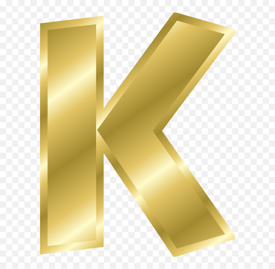 Alphabet Letter Graphic Transparent - Letter K In Gold Png,K Png