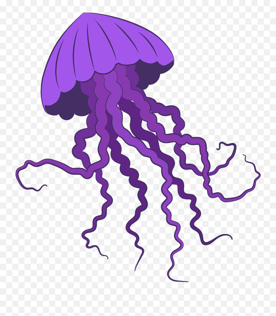 Jellyfish Clipart Free Download Creazilla - Jellyfish Clipart Png,Transparent Jellyfish