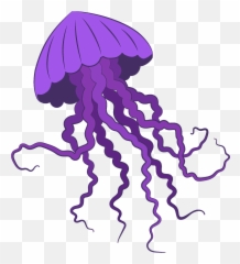 Jellyfish Clipart Free Download Creazilla - Jellyfish Clipart Png,Transparent Jellyfish
