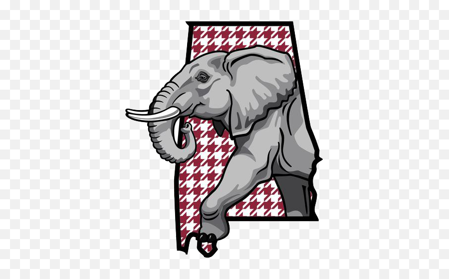 Download Asian Elephant Clipart Alabama - Alabama Alabama Elephant Png,Elephant Clipart Transparent Background