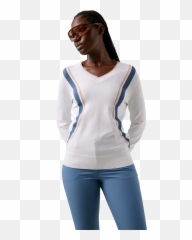J Lindeberg Bianca V - Neck Golf Sweater PGA TOUR Superstore For Women png