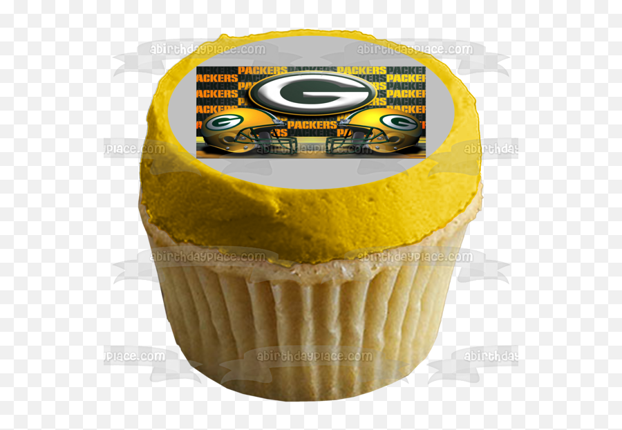 Green Bay Packers Logo Nfl Helmets Edible Cake Topper Image Abpid08884 - Edible Cake Topper Image Png,Green Bay Packer Helmet Icon