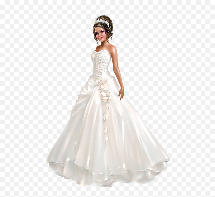 Wedding Dress Clipart Png - Wedding Dresses Quinceanera Lysisange Psp Tubes Png,Dresses Png
