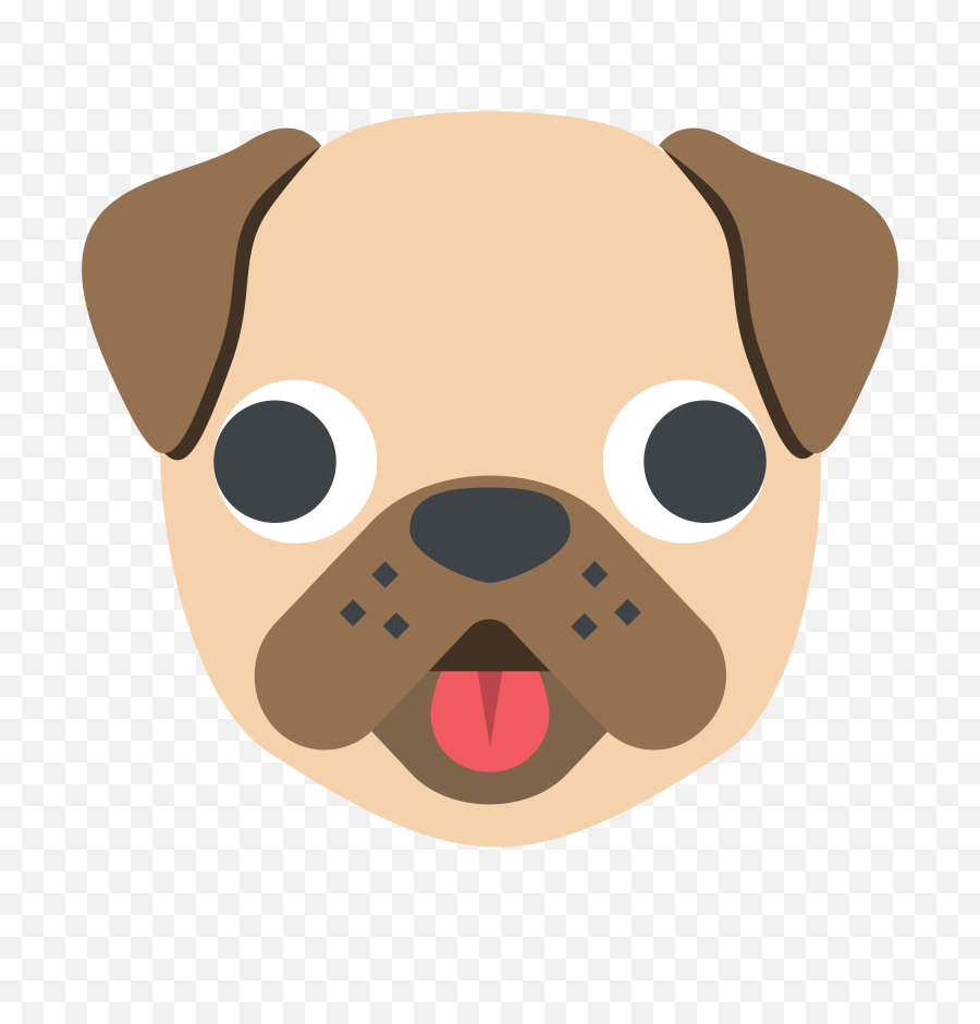 Puppy Face Transparent Png Clipart - Emoji Pug,Dog Face Png