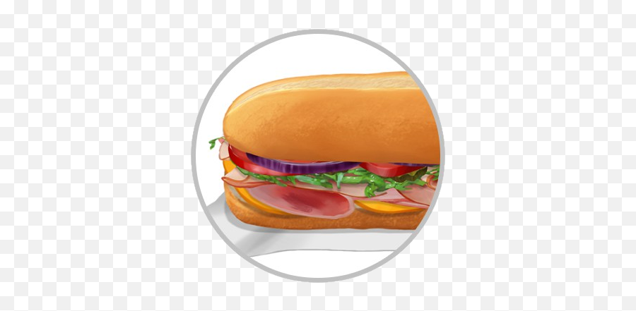 Sub Sandwich - Fast Food Png,Sub Sandwich Png