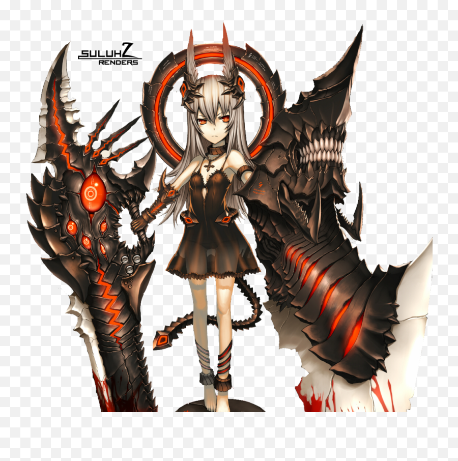 Hd Badass Demon Girl - Badass Anime Demo 928160 Png Badass Demon Anime Female,Chick Png