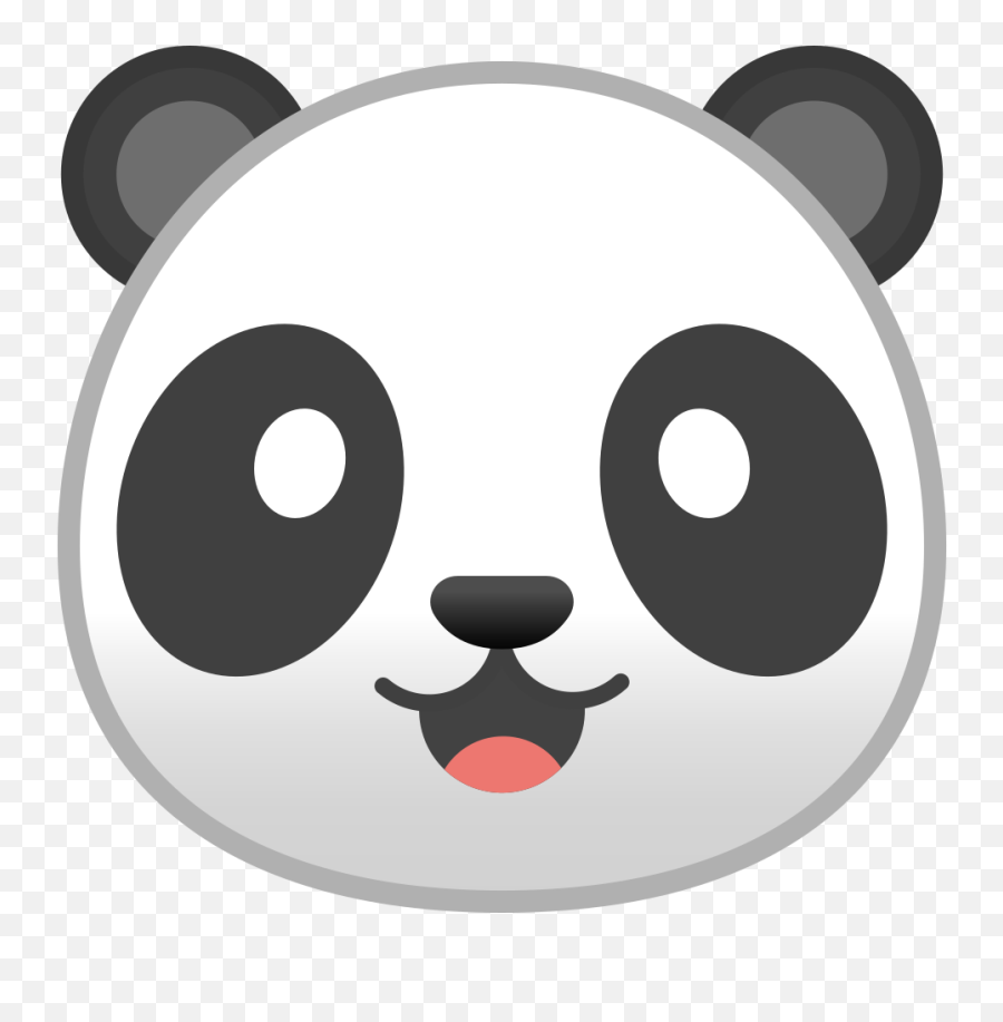 Panda Face Icon Noto Emoji Animals Nature Iconset Google - Whatsapp Panda Emoji Png,Face Png
