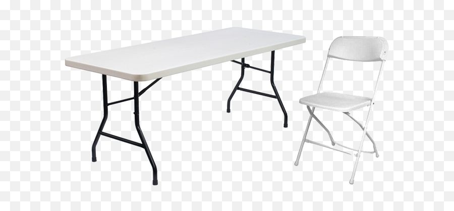 Png Table And Chairs Transparent - White Plastic Folding Chair,Tables Png