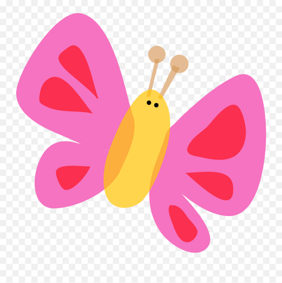Cute Butterfly Clipart Png 5 Image - Cute Butterfly Png Clipart,Butterfly Png Clipart
