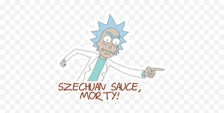 Download Transparent Sticker Rick And - Cartoon Png,Rick And Morty Transparent