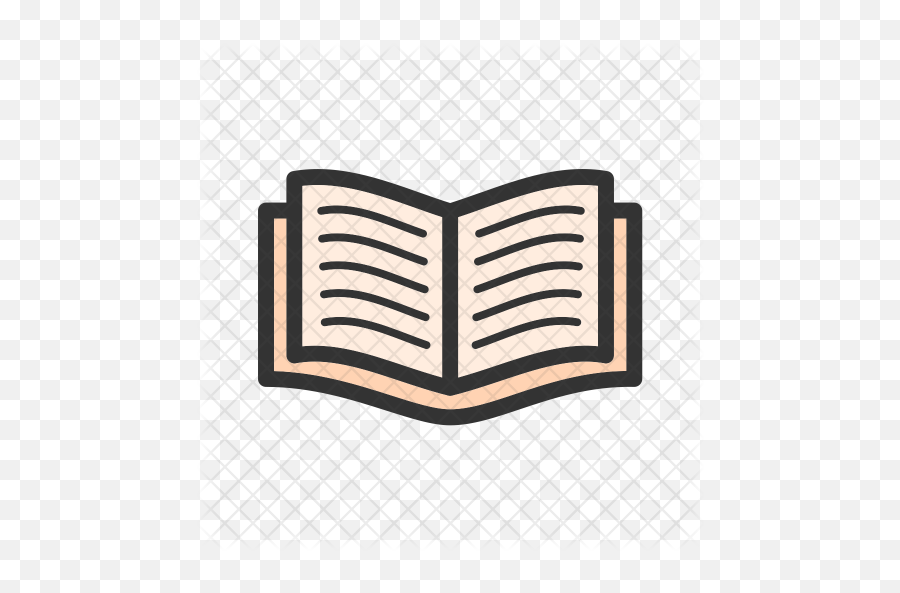 Textbook Icon Of Colored Outline Style - Read Book Icon Png,Textbook Png