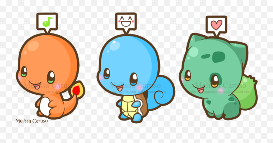 Download Hd 45 Images About Fluffy - Chibi Squirtle Bulbasaur Charmander Png,Bulbasaur Transparent