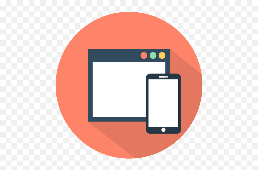 Mobile Phone Responsive Icon - Website Design Png,Cellphone Icon Png