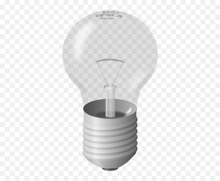 Light Bulb Clipart - Unlit Light Bulb Png,Light Bulb Transparent