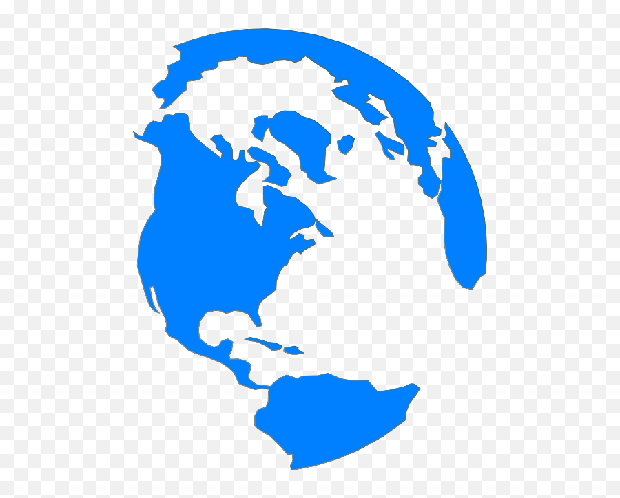 Blue Globe Clip Art - Transparent Black And White Globe Png,Blue Globe Logo