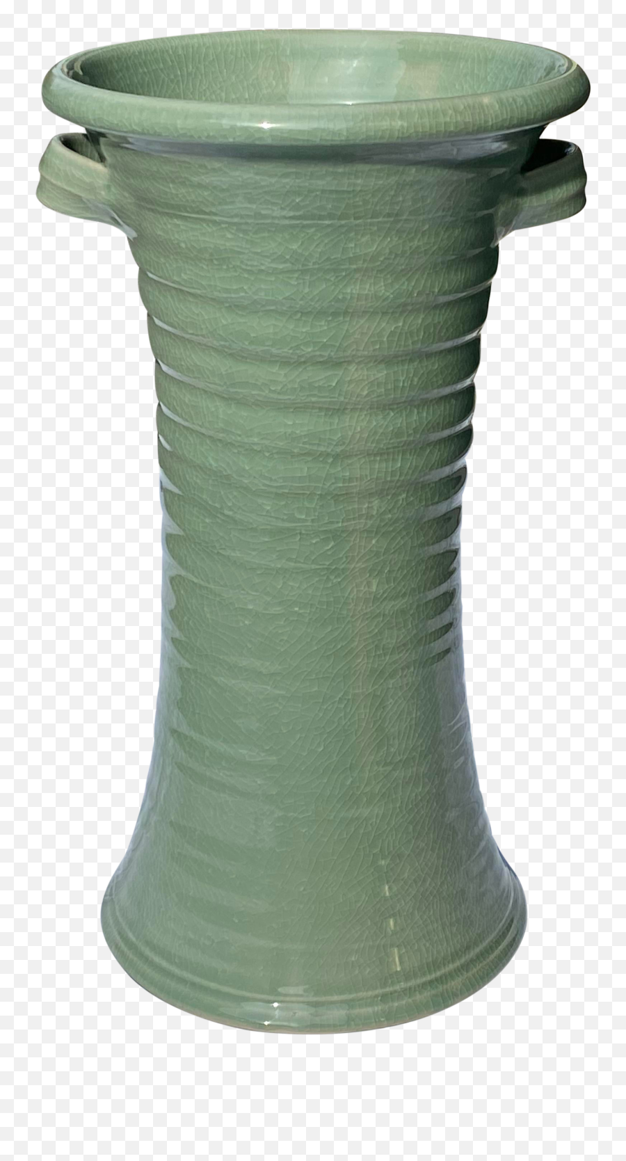 Simon Pearce Belmont Crackle Celadon Umbrella Stand Or Floor Vase - Column Png,Simon Belmont Png