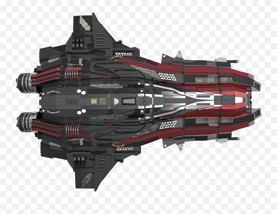 Spaceship 001 Black - Red General Lighting Top Masked Png,Space Ship Png