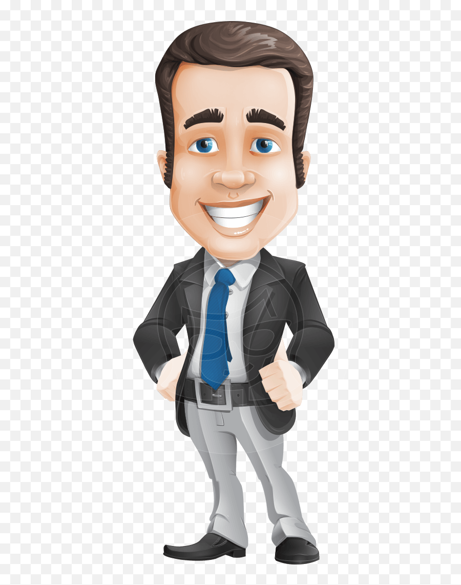 A Middle - Free Cartoon Character Download Png,Cartoon Person Png