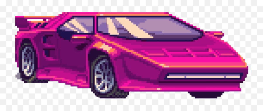 Pixel Retro Car Transparent - Retro Car Png,Retro Png