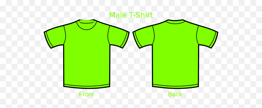 Set Use Lime Green Tshirt Svg Vector - Lime Green T Shirt Front And Back Png,Green Tshirt Png