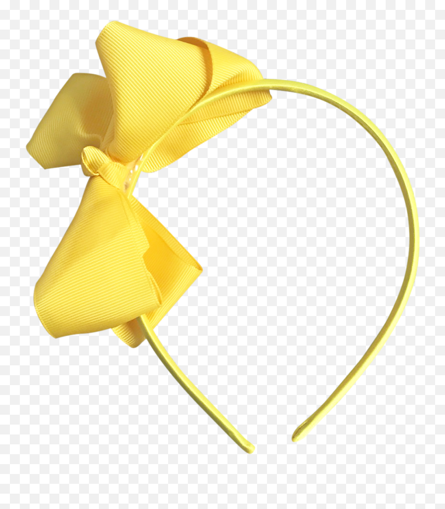 Image Of Sunflower Bow Headband - Headband With Ribbon Yellow Png,Headband Png