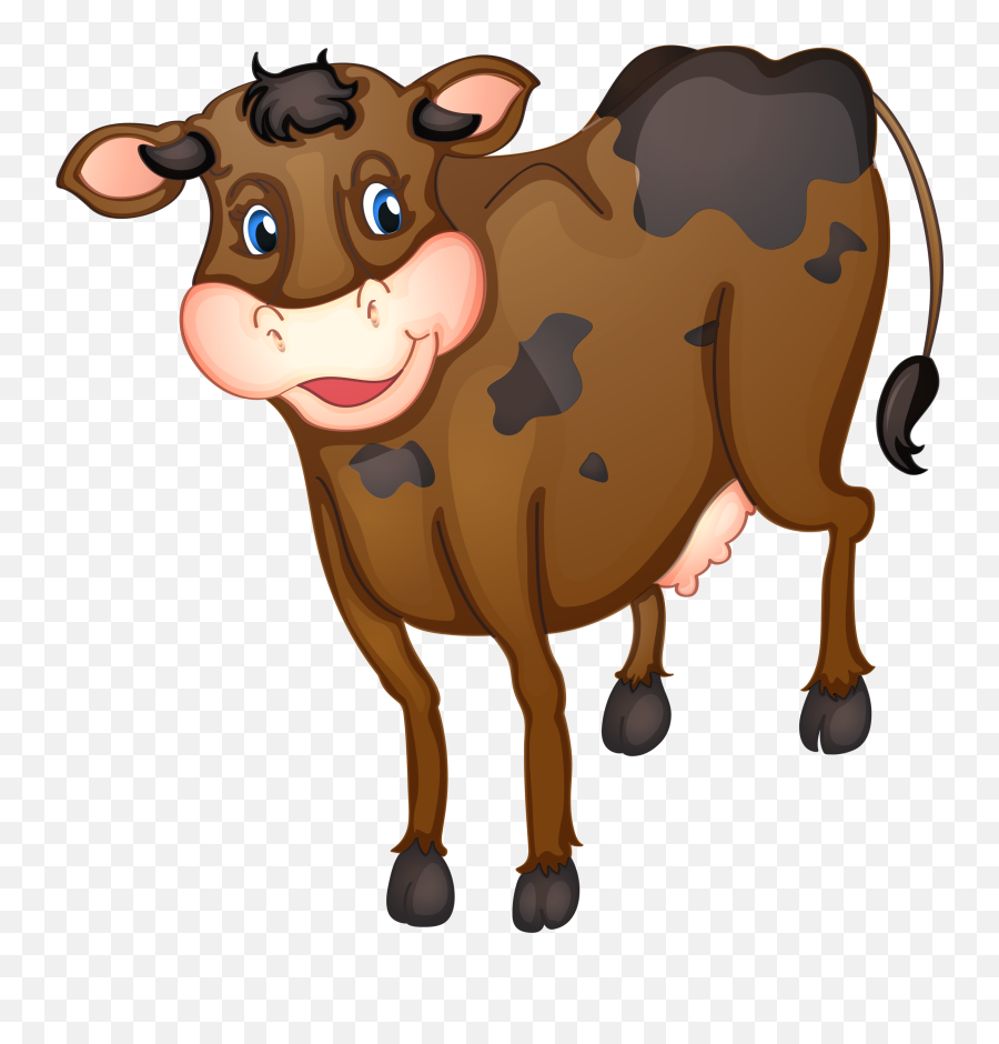 Cows Png - Brown Cow Vector,Cows Png