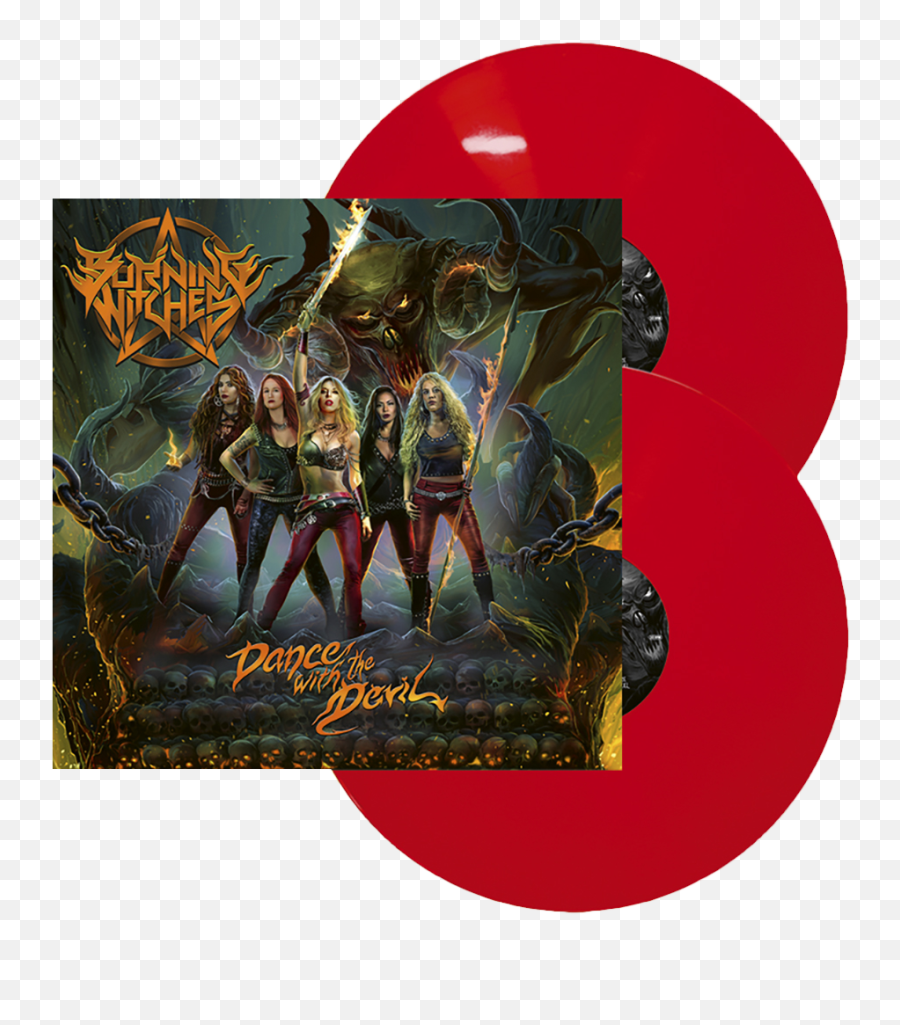 Burning Witches Dance With The Devil Red Vinyl Import - Burning Witches Dance With The Devil Png,Devil Transparent