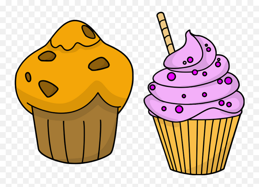 Chocolate Peanut Butter Cupcake And Cherry Clipart - Cute Food Animation Png,Peanut Butter Transparent