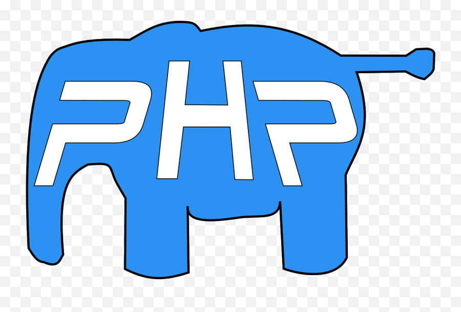 Php Elephant Logo Free Vector Graphics - Php Elefante Png,Public Domain Logos