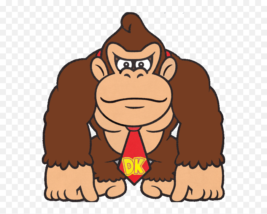 Donkey Kong Clipart - Mario Paper Donkey Kong Png,Donkey Kong Transparent