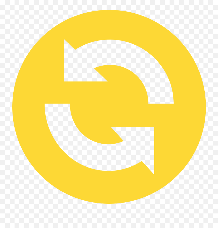 Eo Circle Yellow Arrow - Sentido Contrario A Las Agujas Del Reloj Png,Yellow Circle Logo