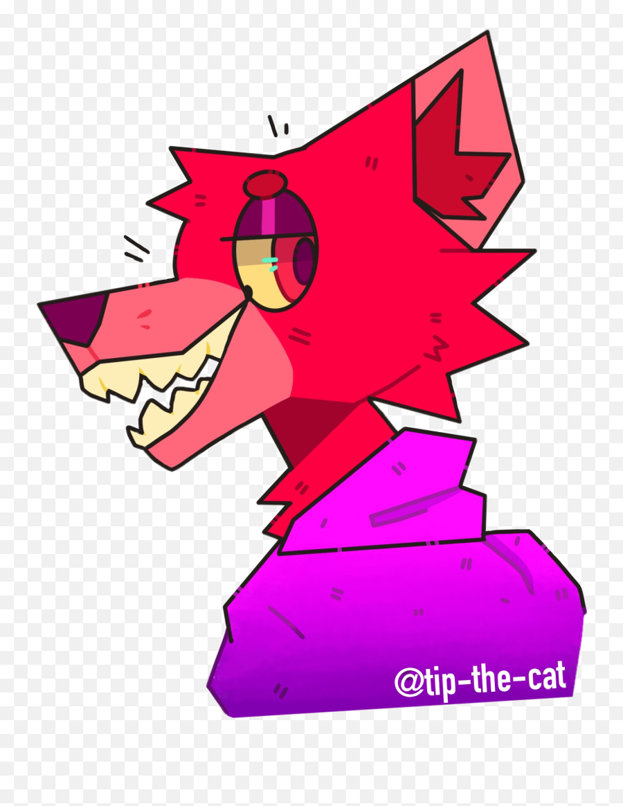 Fox Foxy Fnaf Youtube Youtuber Sticker By Tip - Fictional Character Png,Pyrocynical Transparent