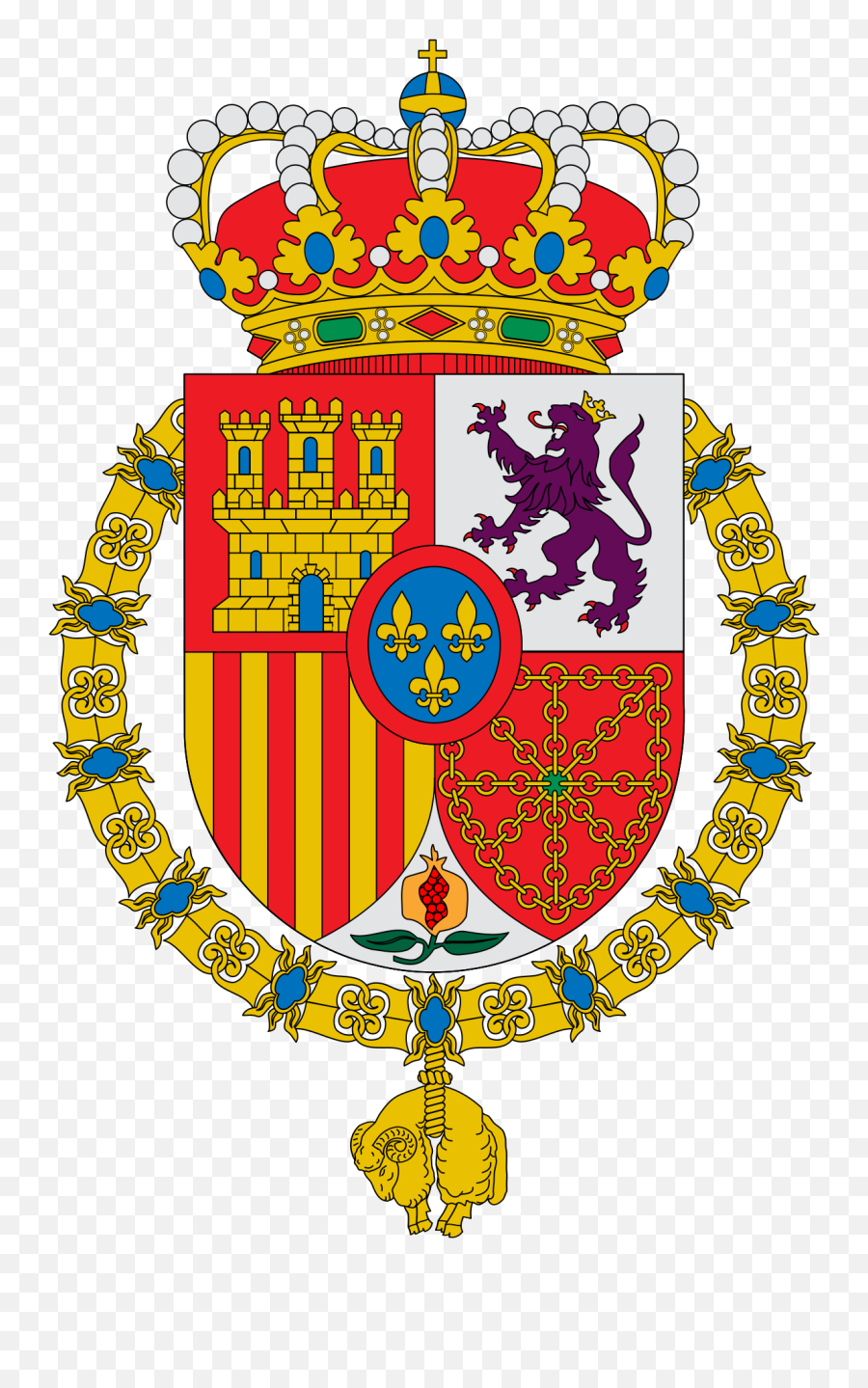 Fileescudo Felipe Vi De Españasvg - Wikimedia Commons Asturias Coat Of Arms Png,Corona De Rey Png