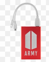 Bts Army Logo Power Bank U2013 K - Generation Battery Charger Png,Army Logo Images