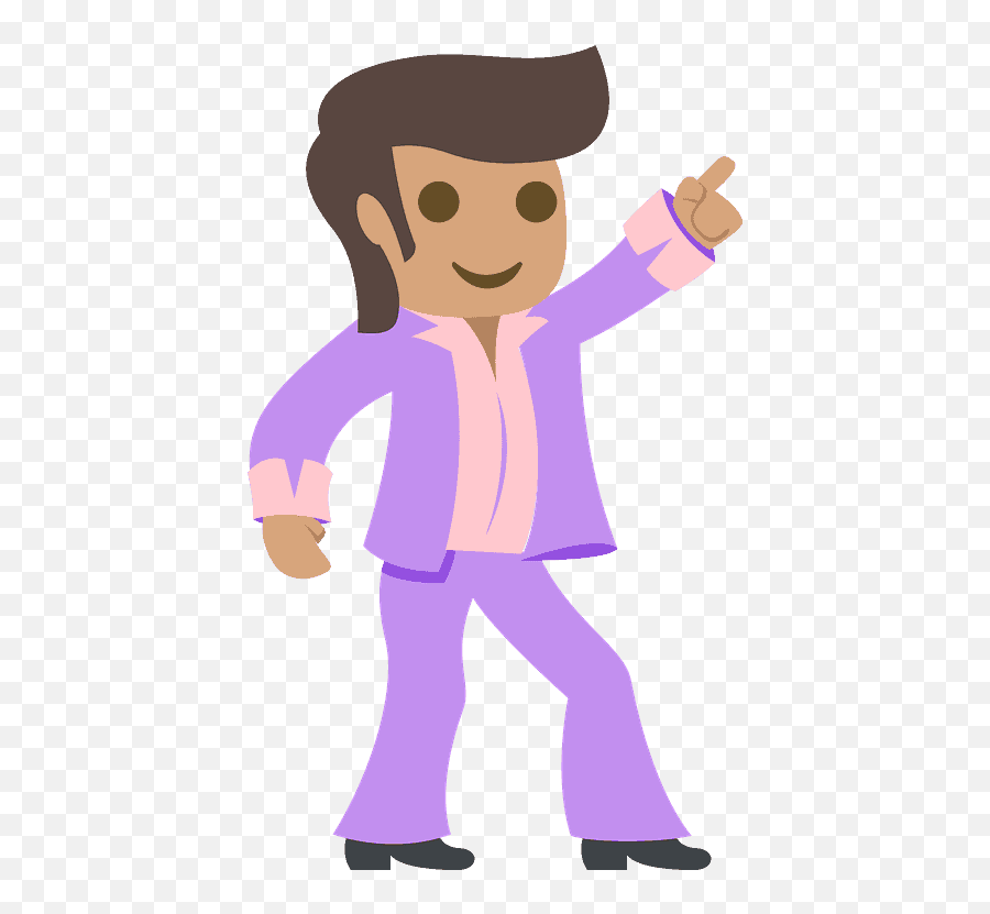 Man Dancing Emoji Clipart - Dibujo Hombre Bailando Png,Dancing Emoji Png