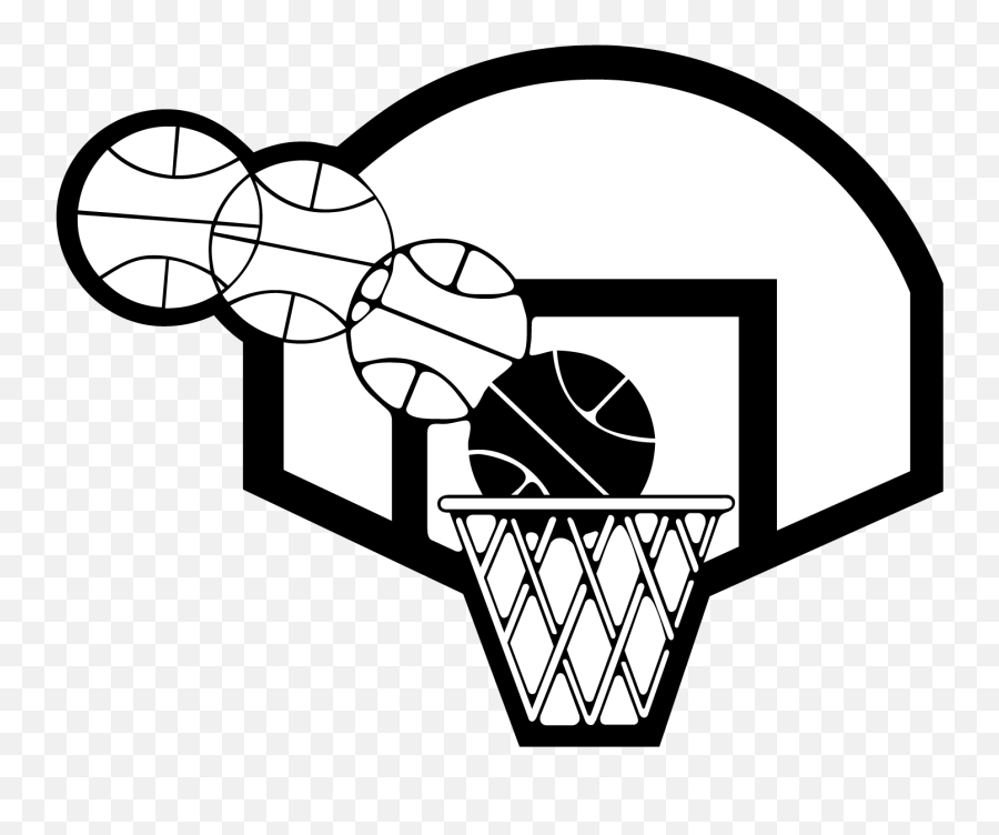 Library Of Basketball Hoop Side View Png Black And White - Backboard Basketball Basketball Hoop Outline Clipart,Basketball Rim Png